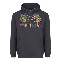 Smoke mardi gras skeleton hands Heavyweight Hoodie - CowGirlArtShop