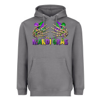 Storm mardi gras skeleton hands Heavyweight Hoodie - CowGirlArtShop