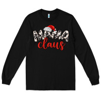 Black Mama Claus Long Sleeve Tee - MaliasSmallBusiness