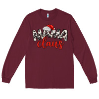 Burgundy Mama Claus Long Sleeve Tee - MaliasSmallBusiness
