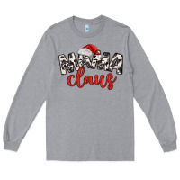 Heather Grey Mama Claus Long Sleeve Tee - MaliasSmallBusiness