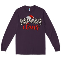 Plum Mama Claus Long Sleeve Tee - MaliasSmallBusiness
