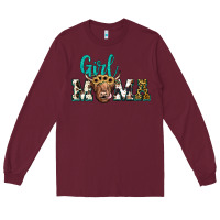Burgundy girl mama Long Sleeve Tee - JahusDesignShop