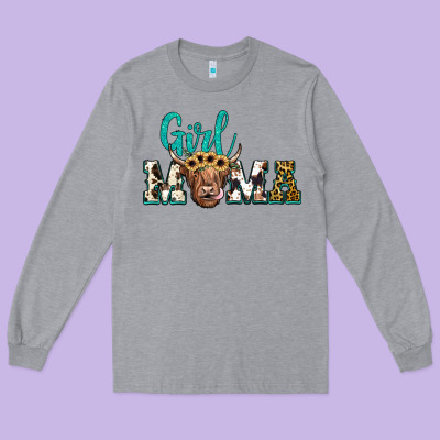 Girl Mama Long Sleeve Tee Designed By Jahusdesignshop