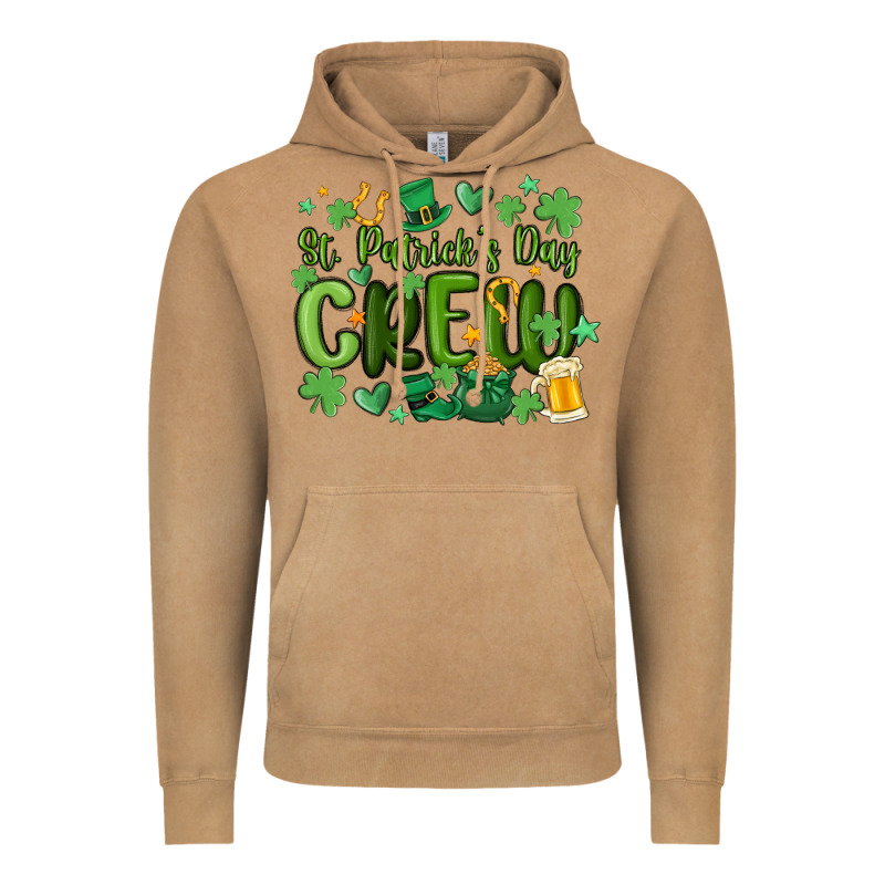 St.patrick's Day Crew Vintage Hoodie by MaliasSmallBusiness | Teevron