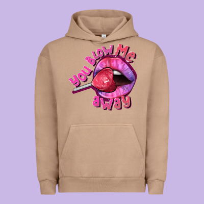 You Blow Me Away Valentines Day Urban Hoodie Designed By Fadigitalartstudio