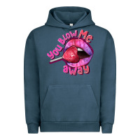 Pigment Midnight Navy You Blow Me Away Valentines Day Urban Hoodie - FaDigitalArtStudio