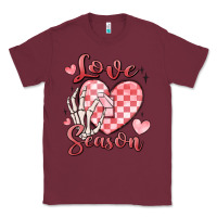 Burgundy love season Classic Tee - MaliasSmallBusiness