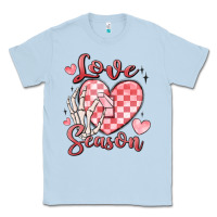 Dusty Blue love season Classic Tee - MaliasSmallBusiness