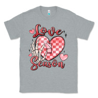 Heather Grey love season Classic Tee - MaliasSmallBusiness