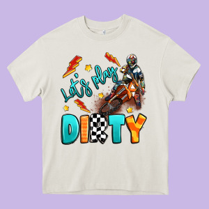Let's Play Dirty Heavy Core Tee Designed By Artiststas