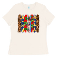 Bone dominican republic brushstrokes Ladies Tee - AdoDesignShop