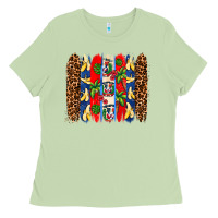 Matcha dominican republic brushstrokes Ladies Tee - AdoDesignShop