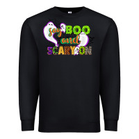 Black say boo and scary on Premium Sweatshirt - CowGirlArtShop