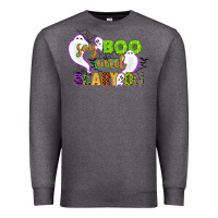 Charcoal Heather say boo and scary on Premium Sweatshirt - CowGirlArtShop