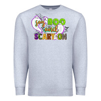 Heather Grey say boo and scary on Premium Sweatshirt - CowGirlArtShop
