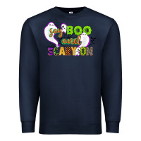 Navy say boo and scary on Premium Sweatshirt - CowGirlArtShop