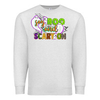 Oatmeal Heather say boo and scary on Premium Sweatshirt - CowGirlArtShop