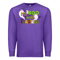 Purple say boo and scary on Premium Sweatshirt - CowGirlArtShop