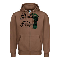 Chestnut Climate Change Reduce Your Carbon Footprint Gift Zipper Hoodie - Bettercallsaul