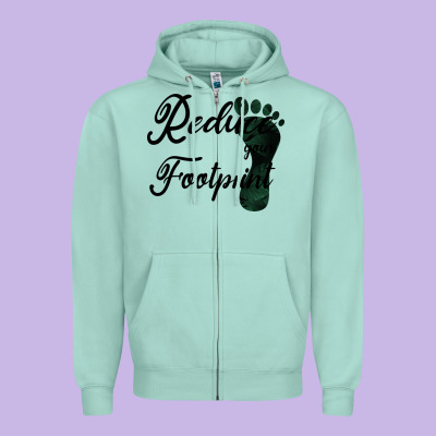 Climate Change Reduce Your Carbon Footprint Gift Zipper Hoodie Designed By Bettercallsaul