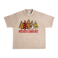 French Oak merry and bright leopard christmas trees Urban Heavy Tee - AdoDesignShop