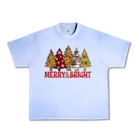 Grape Ice merry and bright leopard christmas trees Urban Heavy Tee - AdoDesignShop