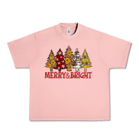 Salmon merry and bright leopard christmas trees Urban Heavy Tee - AdoDesignShop