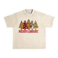 Sandshell merry and bright leopard christmas trees Urban Heavy Tee - AdoDesignShop