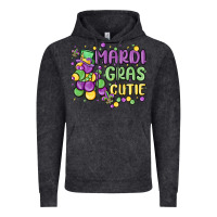 Vintage Black mardi gras cutie Vintage Hoodie - MaliasSmallBusiness