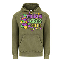 Vintage Olive mardi gras cutie Vintage Hoodie - MaliasSmallBusiness