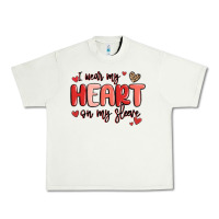 Pistachio i wear my heart on my sleeve Urban Heavy Tee - MaliasSmallBusiness
