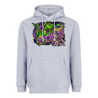 Heather Grey mardi saurus rex Heavyweight Hoodie - CowGirlArtShop