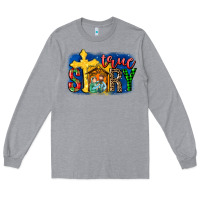 Heather Grey True Story Holy Family Long Sleeve Tee - MaliasSmallBusiness