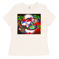 Bone dominican republic  leopard Ladies Tee - AdoDesignShop