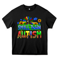 Black small town autism Heavy Core Tee - AdoDesignShop