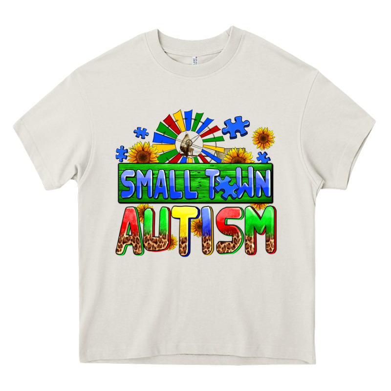 Small Town Autism Heavy Core Tee by AdoDesignShop | Teevron