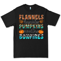 Black Flannels Hayrides Pumpkins Sweaters Bonfires Premium Tee - Artiststas
