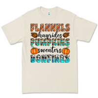 Bone Flannels Hayrides Pumpkins Sweaters Bonfires Premium Tee - Artiststas