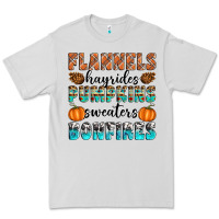 Dove Grey Flannels Hayrides Pumpkins Sweaters Bonfires Premium Tee - Artiststas
