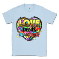 Dusty Blue Love needs no words Classic Tee - NancyCooperArtShop