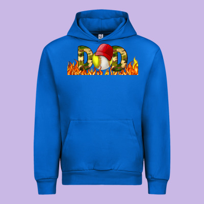 Baseball And Softball Dad Libbey Glass Urban Hoodie Designed By Bundleandbundleshop