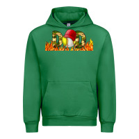 Emerald Baseball And Softball Dad Libbey Glass Urban Hoodie - BundleAndBundleShop