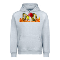 Heather Grey Baseball And Softball Dad Libbey Glass Urban Hoodie - BundleAndBundleShop