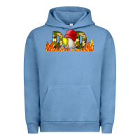 Pigment Pebble Blue Baseball And Softball Dad Libbey Glass Urban Hoodie - BundleAndBundleShop