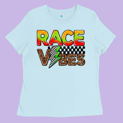 Race Vibes Ladies Tee Designed By Adodesignshop