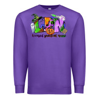 Purple lpn licensed practical nurse Premium Sweatshirt - CowGirlArtShop