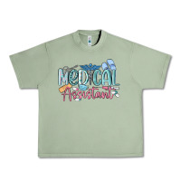 Oil Green medical assistant nurse Urban Heavy Tee - MaliasSmallBusiness