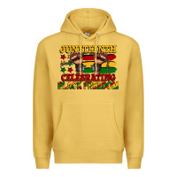 Antique Gold juneteenth celebrating black freedom Premium Hoodie - CowGirlArtShop