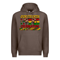 Coffee juneteenth celebrating black freedom Premium Hoodie - CowGirlArtShop